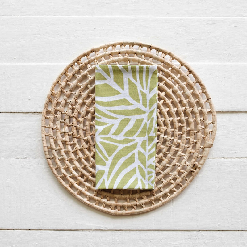 Handprinted Napkin Set of Four, Veikau Print