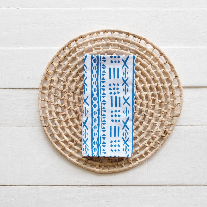 Handprinted Napkin Set of Four, Masi Print