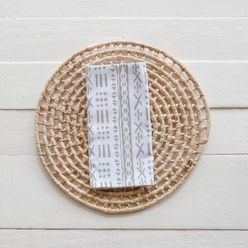 Handprinted Napkin Set of Four, Masi Print