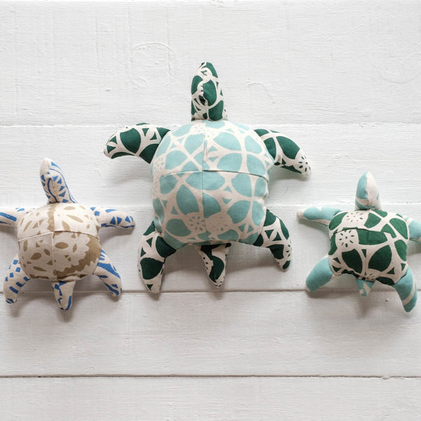Handsewn Koro Print Turtle Family