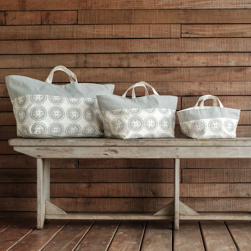 Set of Three Totes - Mandala Print, Vatu