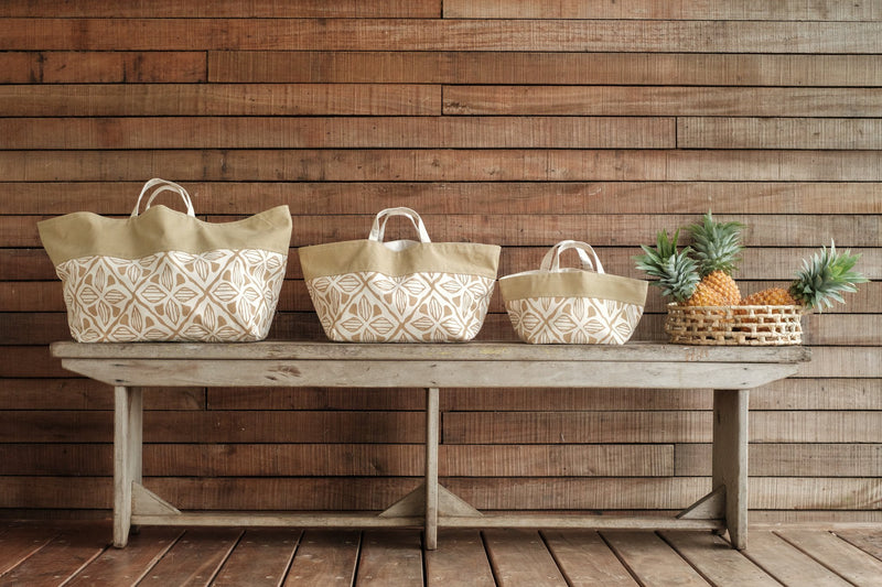 Set of Three Totes - Senibua Print, Wasawasa