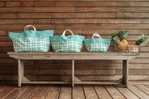 Set of Three Totes - Senibua Print, Nao