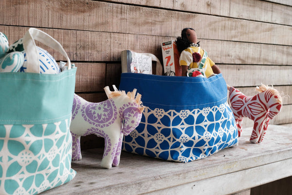 Set of Three Totes - Senibua Print, Wasawasa