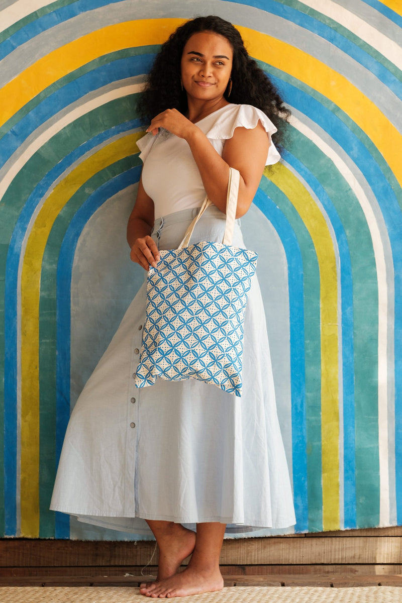 Classic Canvas Tote - Senibua Print