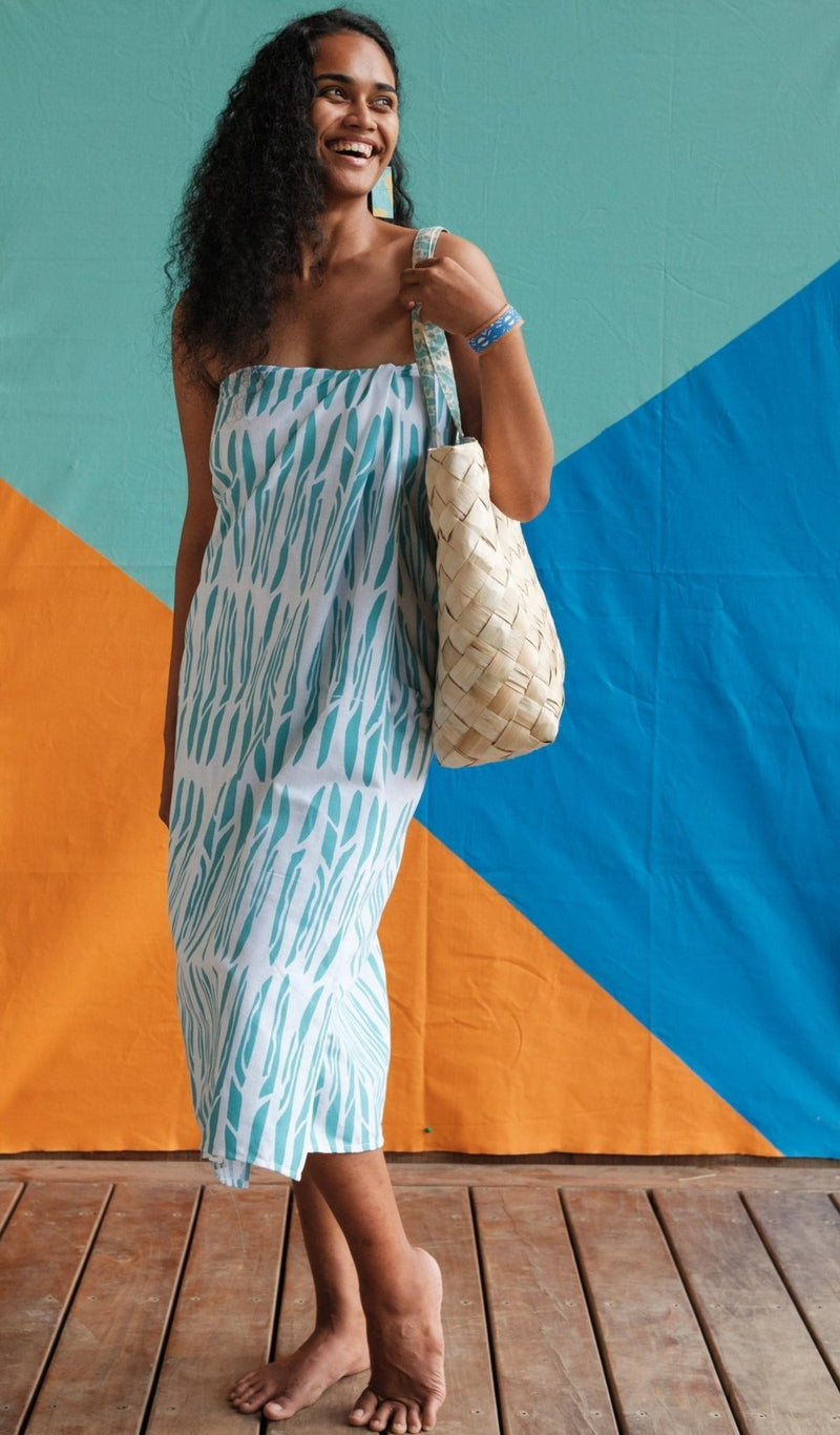 Handprinted "Sulu" Sarong - Vuti Print