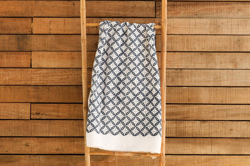 Handprinted "Sulu" Sarong - Big Leaf Print