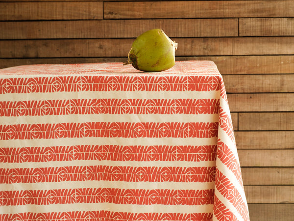 Handprinted Tablecloth - Laubu Print, Weleti