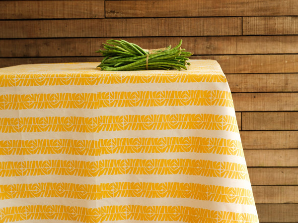 Handprinted Tablecloth - Laubu Print, Weleti