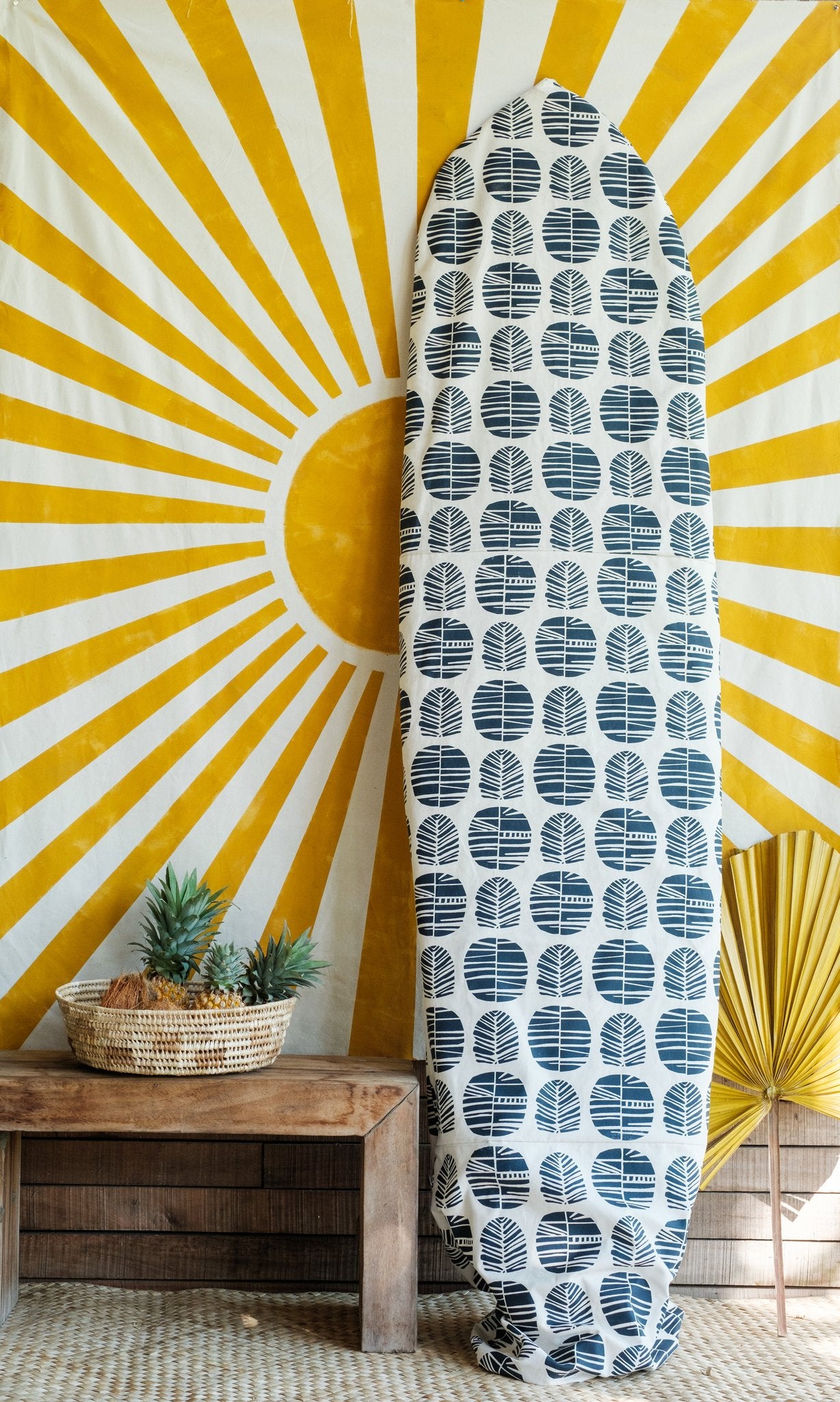 Handprinted Surf Board Sock Cover - Vuti Print – Rise Beyond The Reef