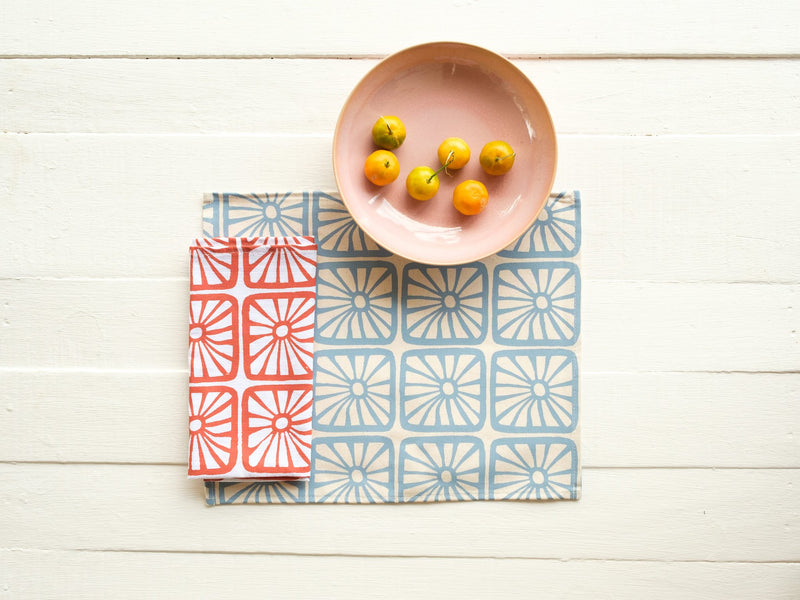 Canvas Placemat - Set of Four, Organic Bloom Print