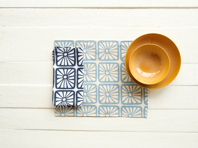 Canvas Placemat - Set of Four, Organic Bloom Print