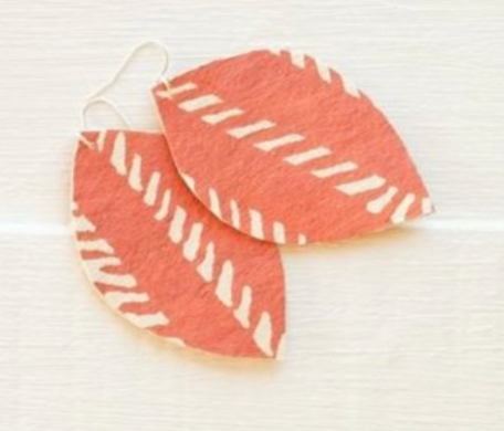 Handcrafted YAWA! Masi Earrings - Masi Print, Dreta