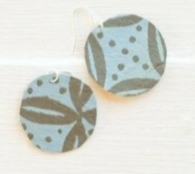 Handcrafted YAWA! Masi Earrings - Senibua Print, Koko & Lomalagi