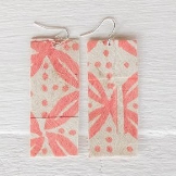 Handcrafted YAWA! Masi Earrings - Senibua Print, Viqi