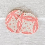 Handcrafted YAWA! Masi Earrings - Senibua Print, Viqi
