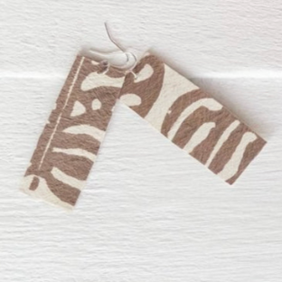 Handcrafted YAWA! Masi Earrings - Barakoto Print, Koko