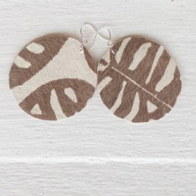 Handcrafted YAWA! Masi Earrings - Barakoto Print, Koko