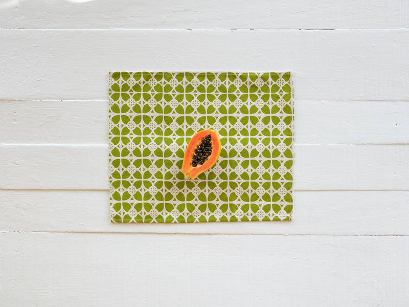 Canvas Placemat - Set of Four, Kalokalo Print