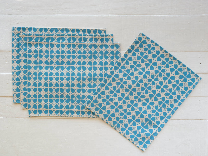 Canvas Placemat - Set of Four, Senibua Print