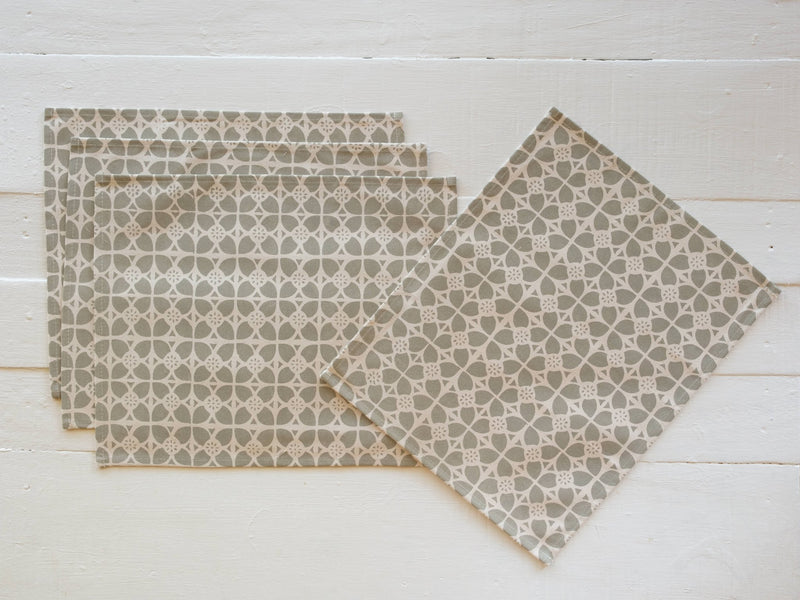 Canvas Placemat - Set of Four, Kalokalo Print