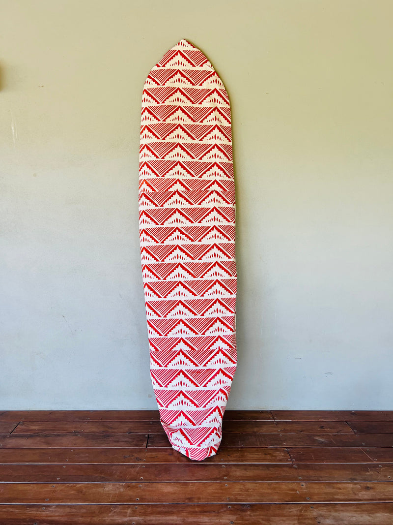 Handprinted Surf Board Sock Cover - Tabana Print