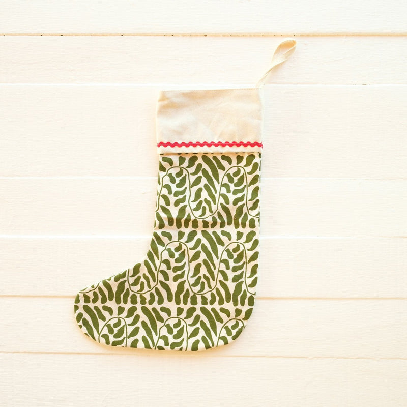 Large Handprinted Holiday Stocking