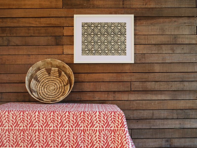 Handprinted Tablecloth - Vine Print