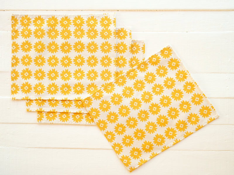 Canvas Placemat - Set of Four, Organic Bloom Print