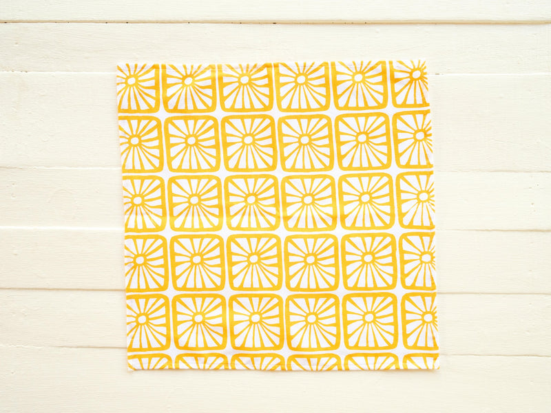 Handprinted Napkin Set of Four