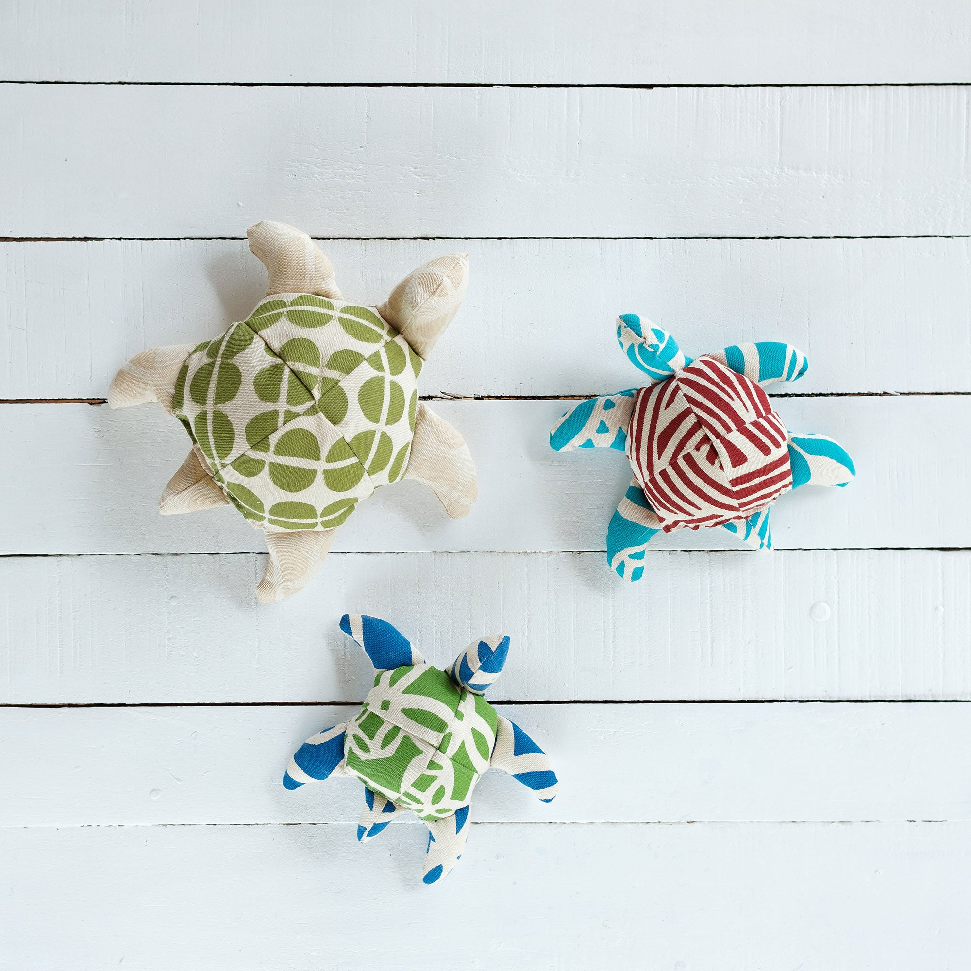 Handsewn Koro Print Turtles