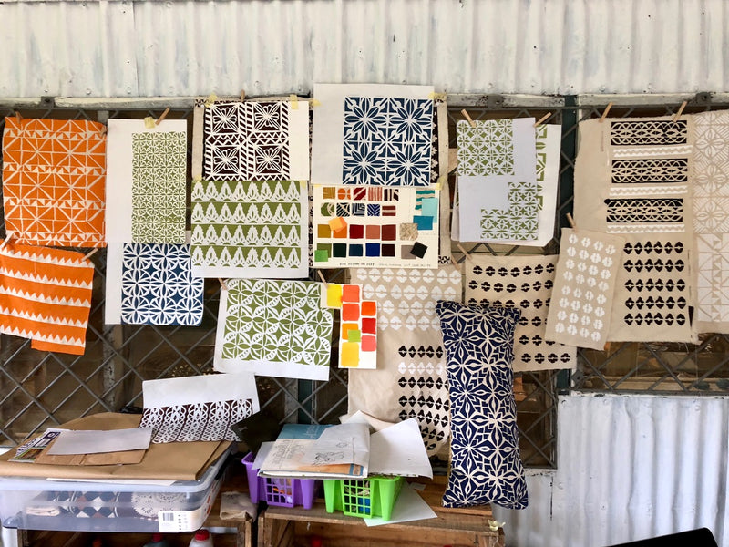 Handprinted Tablecloth - Senijale Print