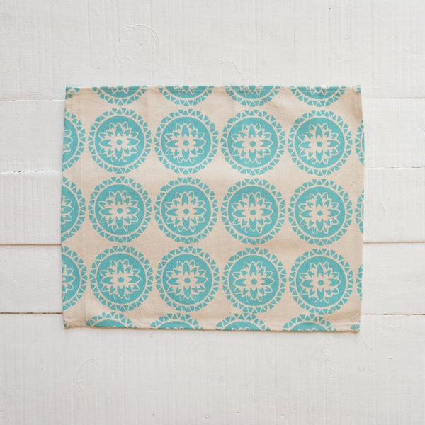 Canvas Placemat - Set of Four, Mandala Print