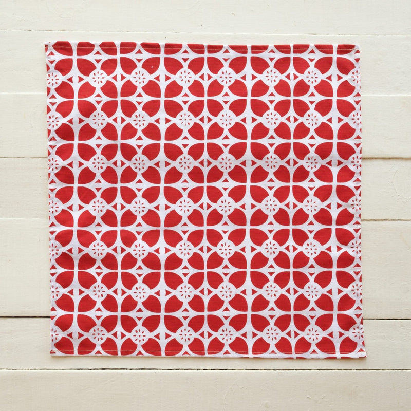 Handprinted Napkin Set of Four - Senibua Print