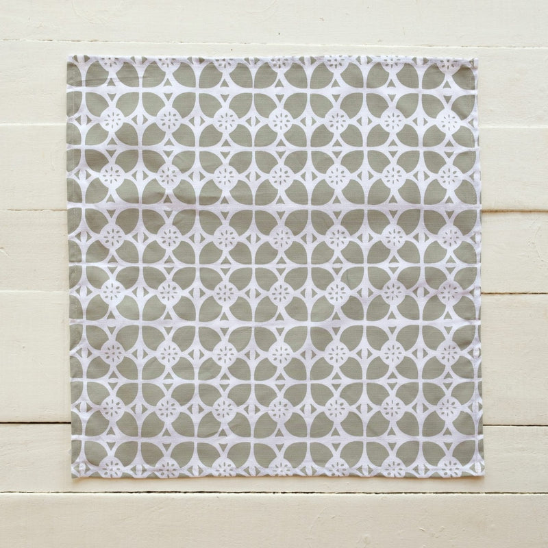 Handprinted Napkin Set of Four - Senibua Print