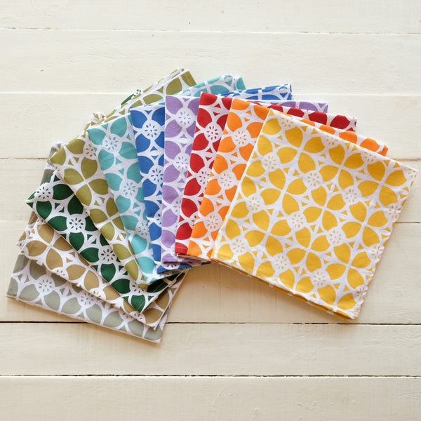 Handprinted Napkin Set of Four - Senibua Print