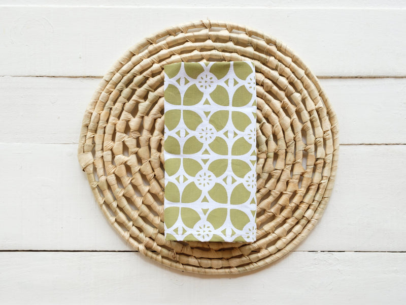 Handprinted Napkin Set of Four - Senibua Print