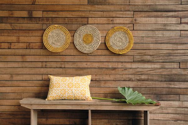 Sasa Voivoi Mini Round Mat - Turmeric Moon