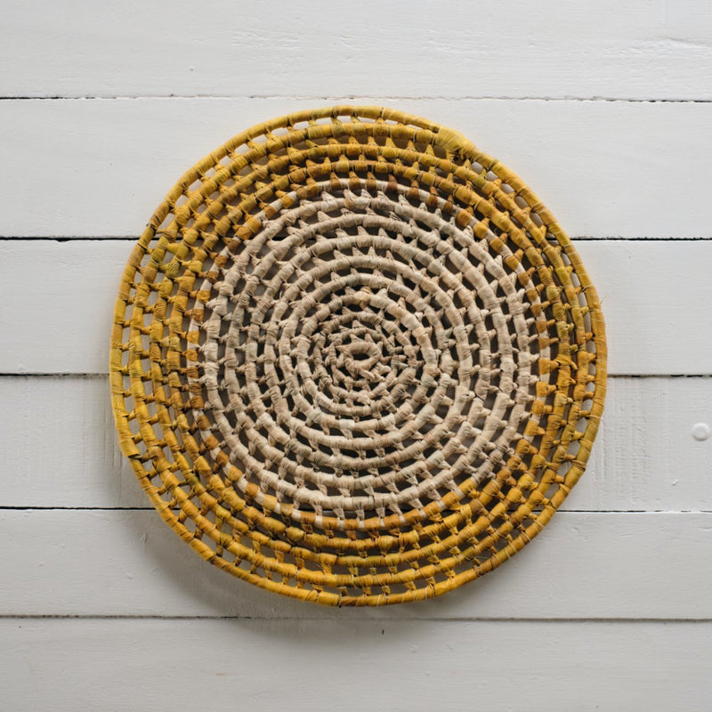 Sasa Voivoi Mini Round Mat - Turmeric Rim
