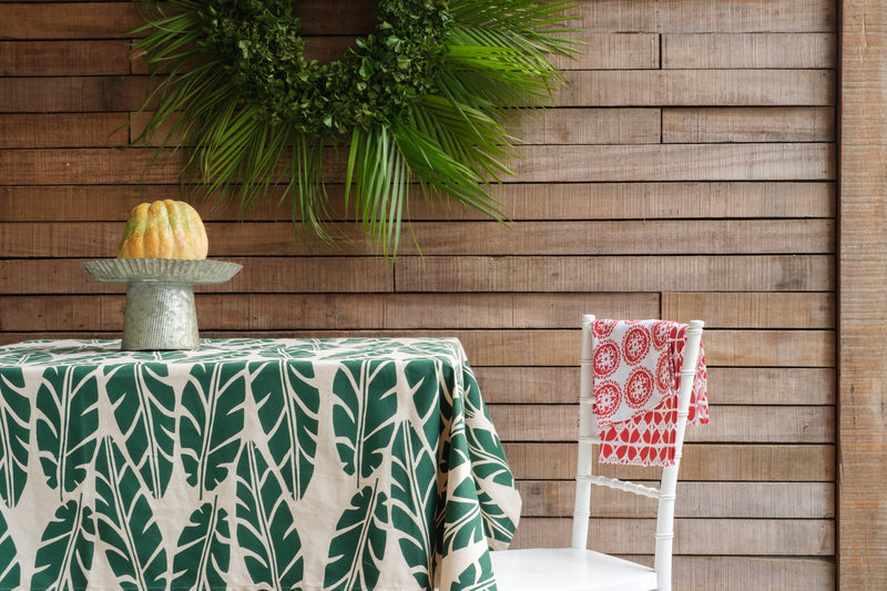 Handprinted Tablecloth - Yalu Print