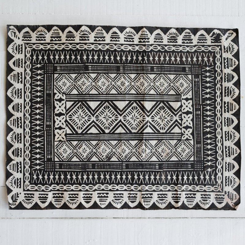 Handprinted Masi Wall Hanging - Vuvale Loaloa