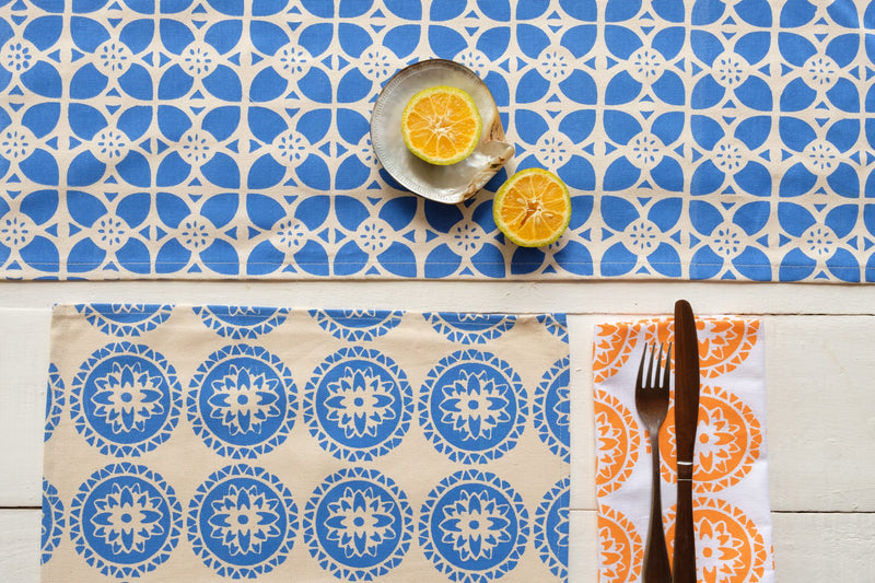Handprinted Tablecloth - Senijale Print